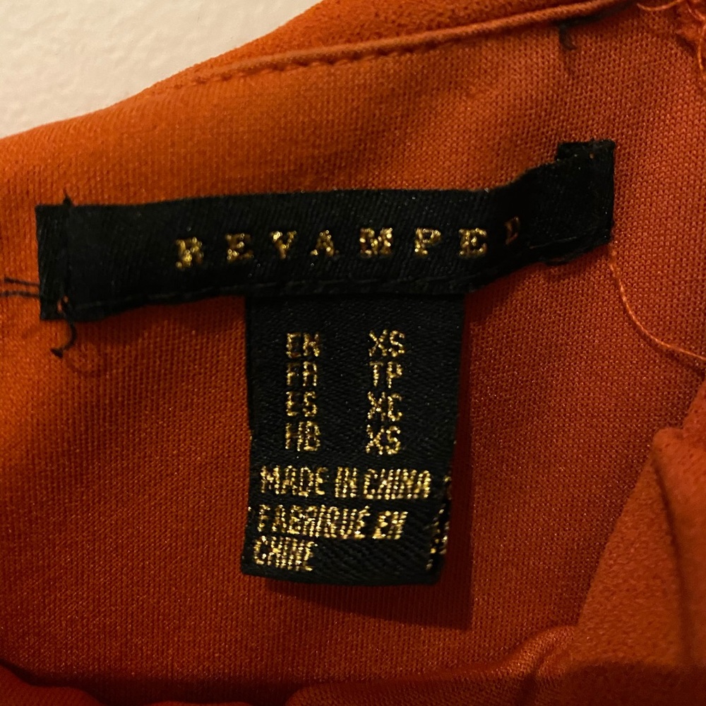 Rust off shoulder romper - Picture 3 of 3